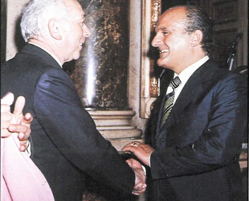 Motta insieme al Ministro dei beni culturali