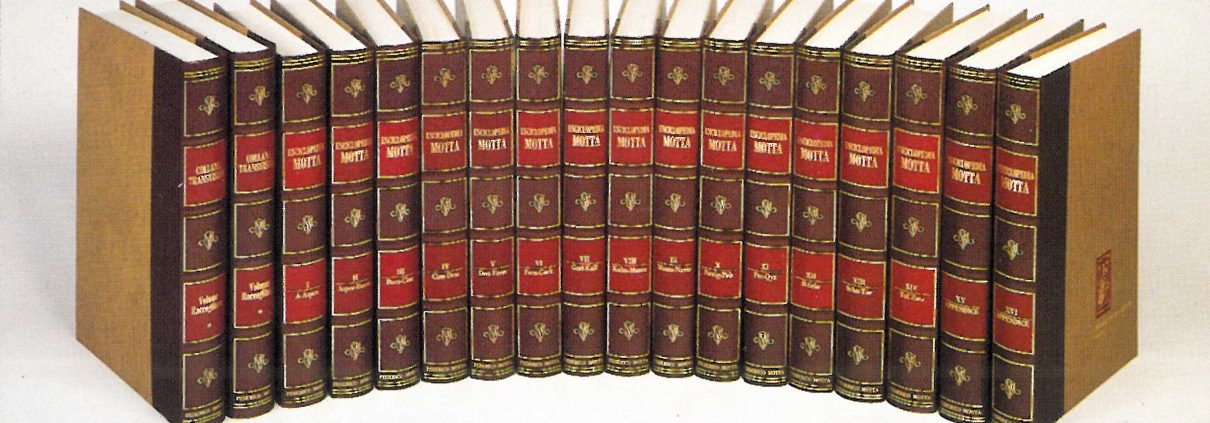 L'Enciclopedia Motta in 18 volumi