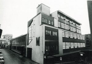 La sede della Federico Motta Editore, ampliata negli anni Sessanta