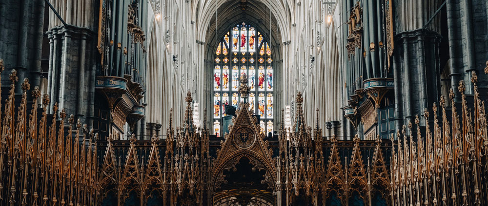 L'interno della basilica di Westminster