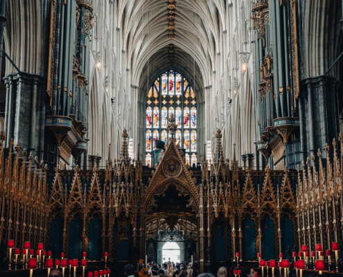 L'interno della basilica di Westminster